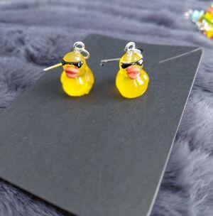 Yellow Duck Sunglasses Earrings